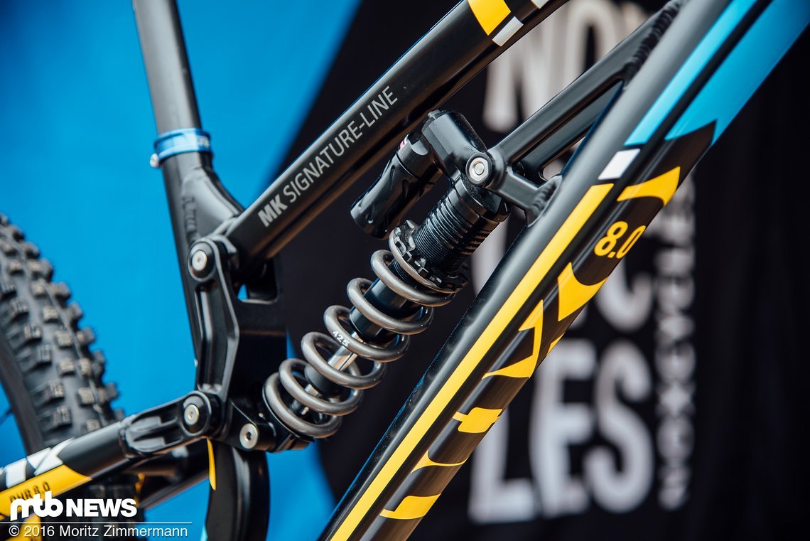 Am Heck kommt der Fast Suspension Holy Grail zum Einsatz