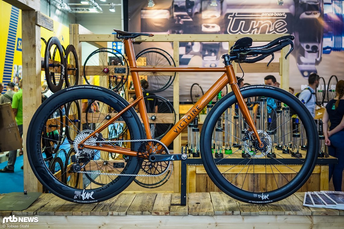 Ein Traum bei Tune: dieses Victoire Zeitfahrrad war bestechend schön