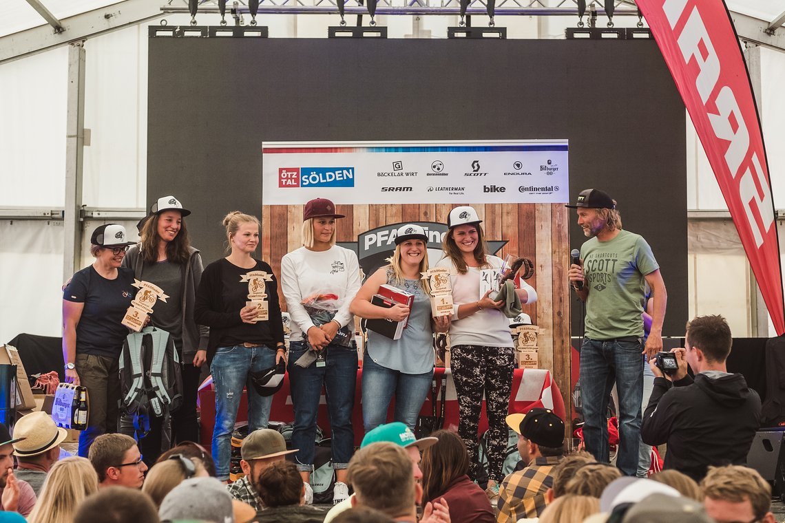 Podium der Damen