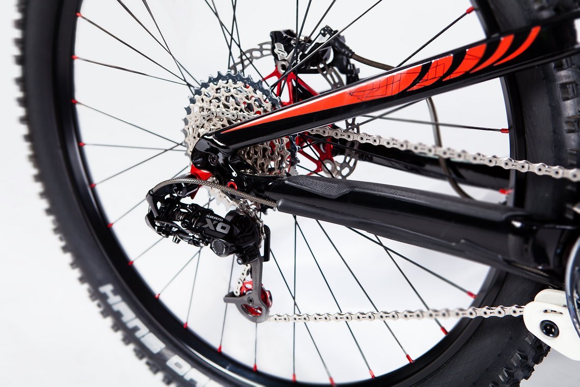 Der 2x10 Antrieb wird derzeit von einer SRAM X0 Schaltung kontrolliert