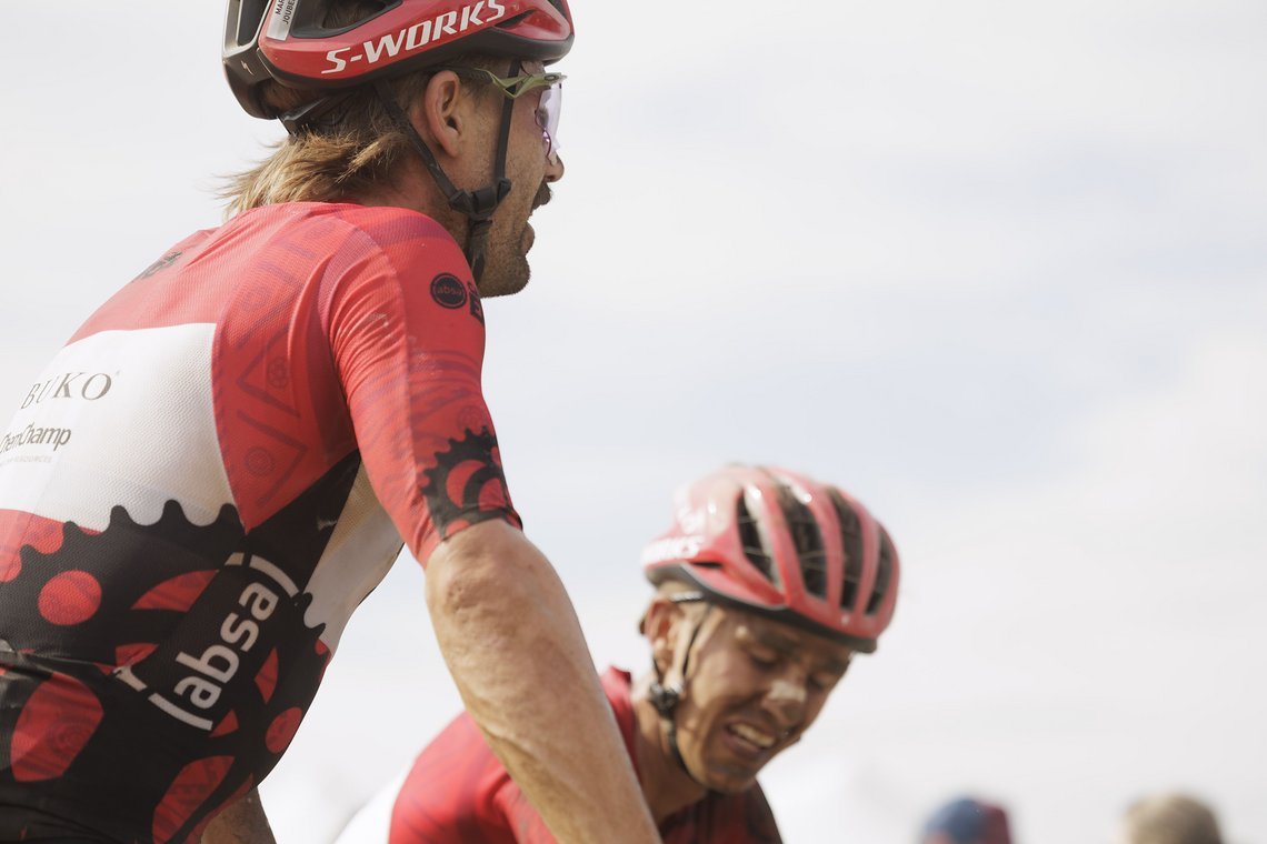 during Stage 4 of the 2025 Absa Cape Epic Mountain Bike stage race held at Fairview, Paarl, Cape Town, South Africa on the 20th March 2025. Photo by Nick Muzik/Cape Epic
PLEASE ENSURE THE APPROPRIATE CREDIT IS GIVEN TO THE PHOTOGRAPHER AND ABSA CAPE 