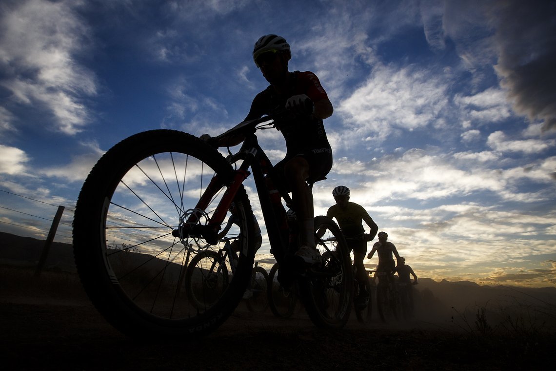 riders during Stage 4 of the 2025 Absa Cape Epic Mountain Bike stage race held at Fairview, Paarl, Cape Town, South Africa on the 20th March 2025. Photo by Sam Clark/Cape Epic
PLEASE ENSURE THE APPROPRIATE CREDIT IS GIVEN TO THE PHOTOGRAPHER AND ABSA