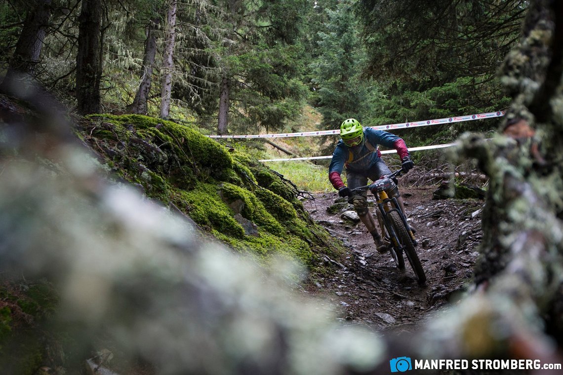 Anspruchsvolle Passage auf dem Herrnsteig
