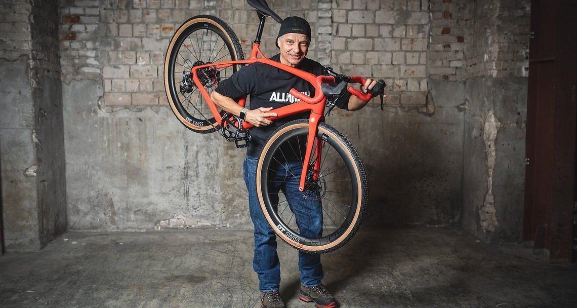 Jürgen Schlender mit seinem Gravelbike Punk, das ihr vielleicht noch von den Craft Bike Days kennt