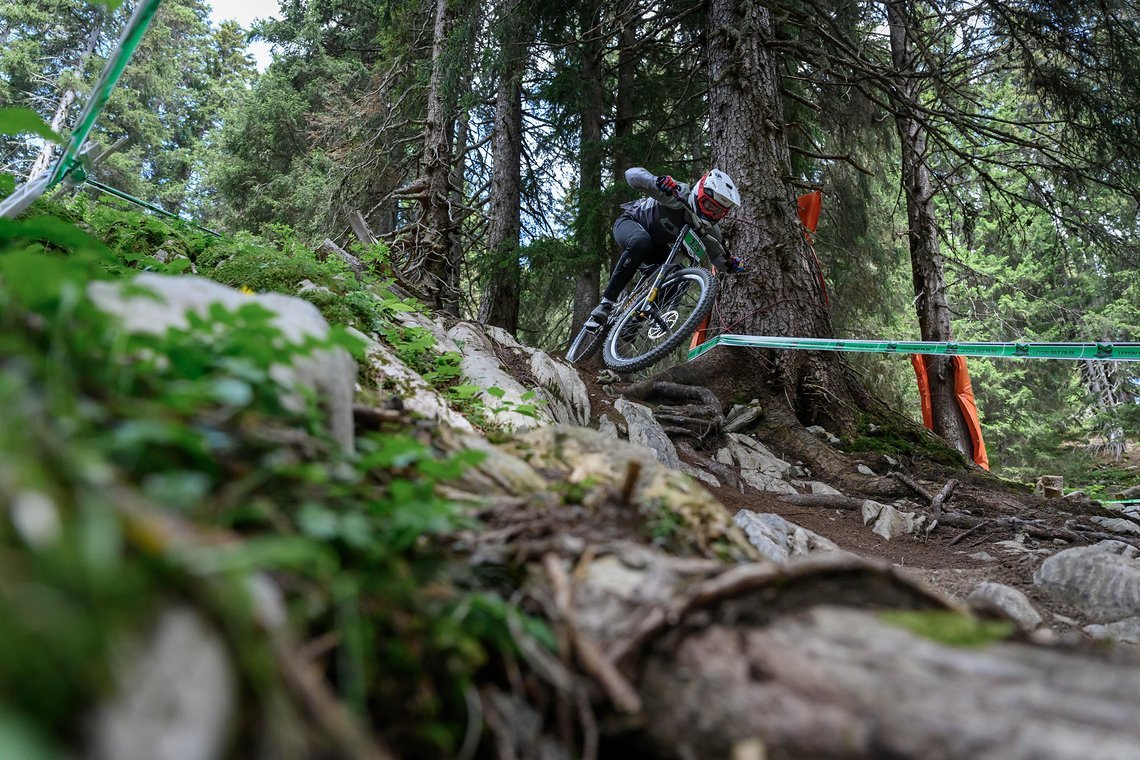 Bei der Schweizermeisterschaft in Leysin hat ein Gamux Factory Racing ein klares Ziel – das Podium.