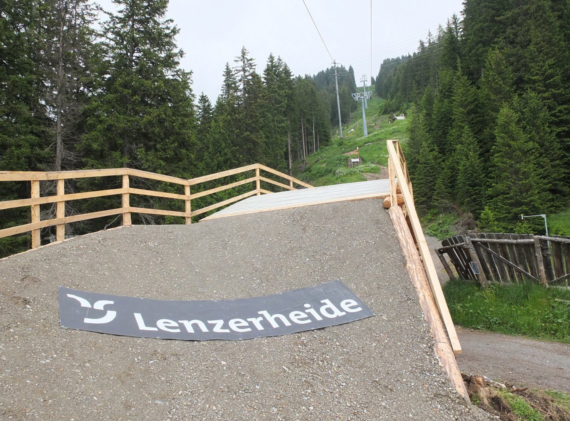 Blick zurück zum Zielhang
