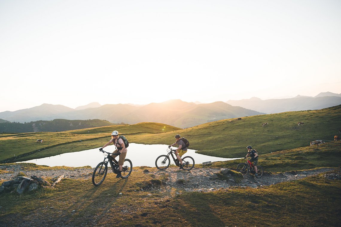 (E-)Biker erwarten in Saalbach Hinterglemm beste Trails und traumhafte Aussichten