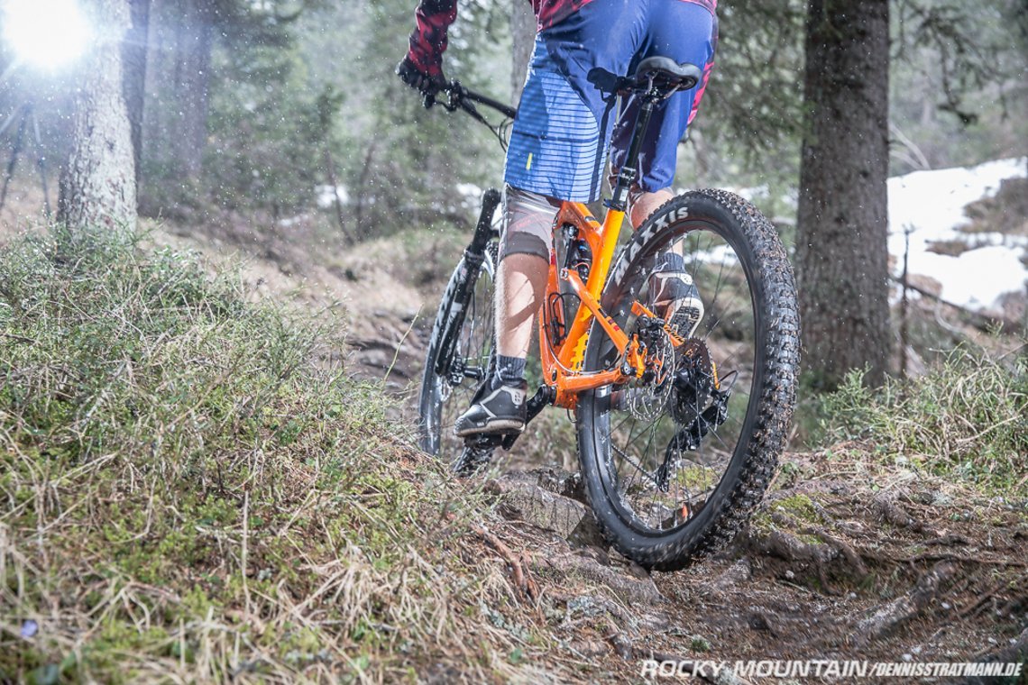 Massig Grip im Uphill auch in rutschigem Gelände