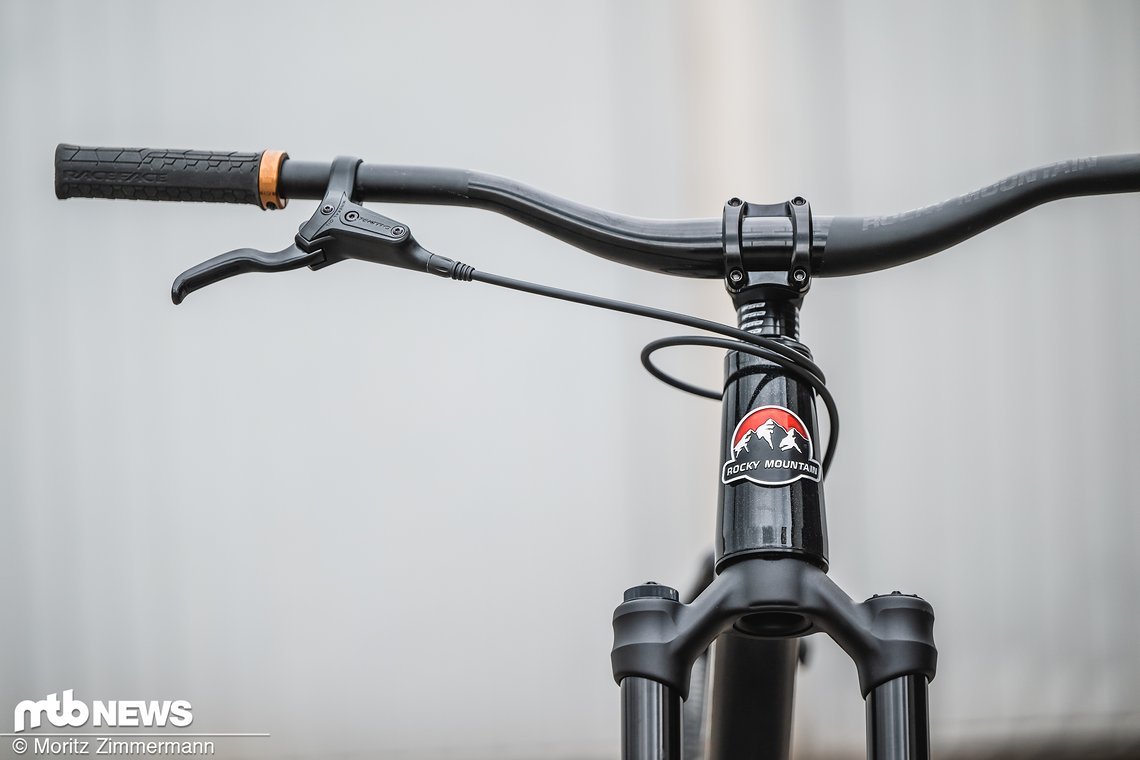 Selbstverständlich wird das Alu-Bike ausschließlich mit Hinterrad-Bremse ausgeliefert.