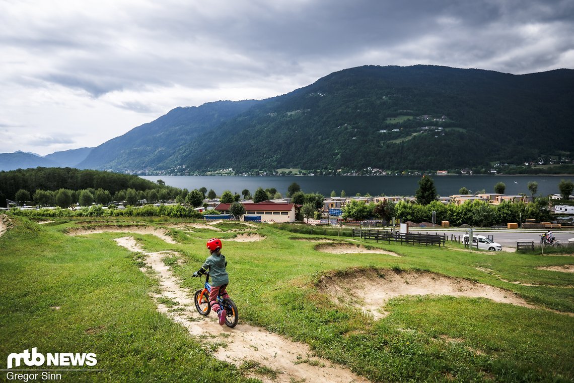 Hier befindet sich auch ein kleiner Kids-Parcours.