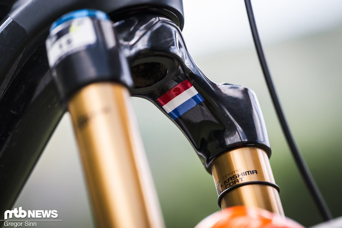 Falls Tristan mal vergisst, wo er herkommt, muss er nur sein Bike umdrehen.