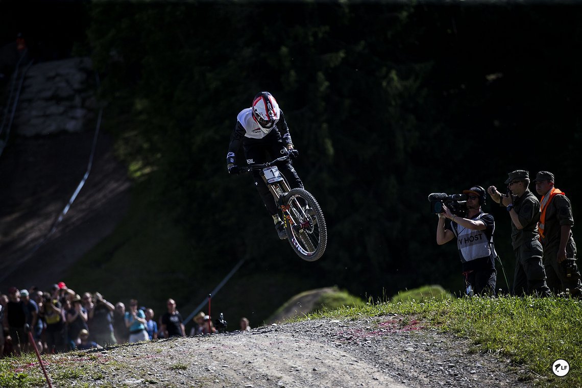 Greg Minnaar ist überall schnell und landete in Leogang auf dem 3. Rang