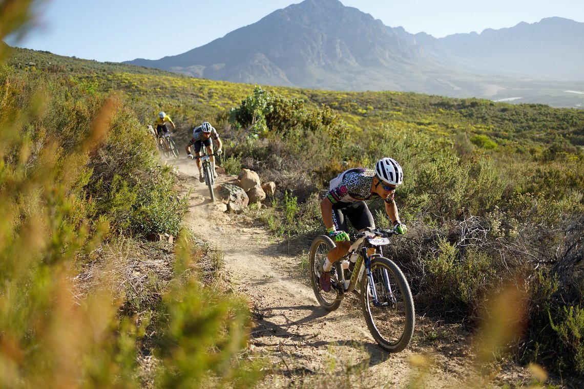 Speed Company Racing during Stage 1 of the 2024 Absa Cape Epic Mountain Bike stage race from Saronsberg Wine Estate to Saronsberg Wine Estate, Tulbagh, South Africa on the 18th March 2024. Photo by Nick Muzik/Cape Epic
PLEASE ENSURE THE APPROPRIATE C