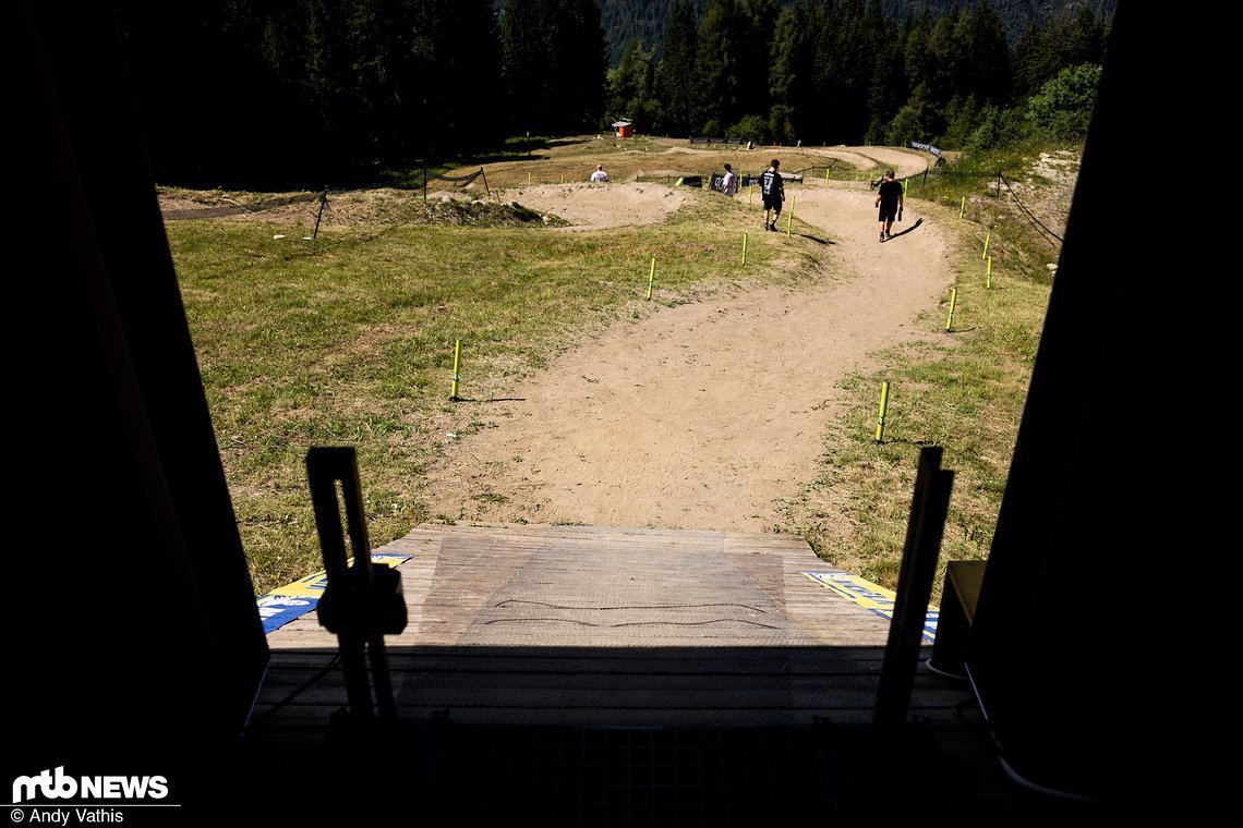 Der Blick aus dem Starthäuschen ist seit Jahren unverändert