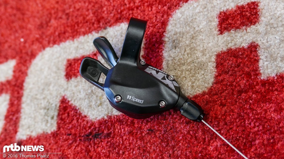 SRAM NX Trigger - dieser kommt allerdings ohne Matchmaker-Anschluss und einfacher Klemme