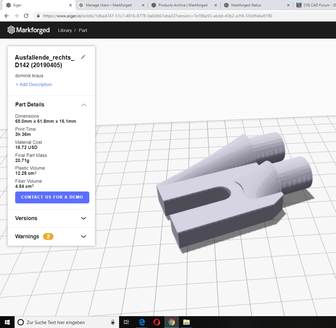 ... vor der Produktion bei eiger.io aus