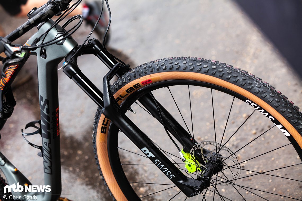 Stepanova fährt das Bike in Größe M und mit einer 110 mm-Federgabel