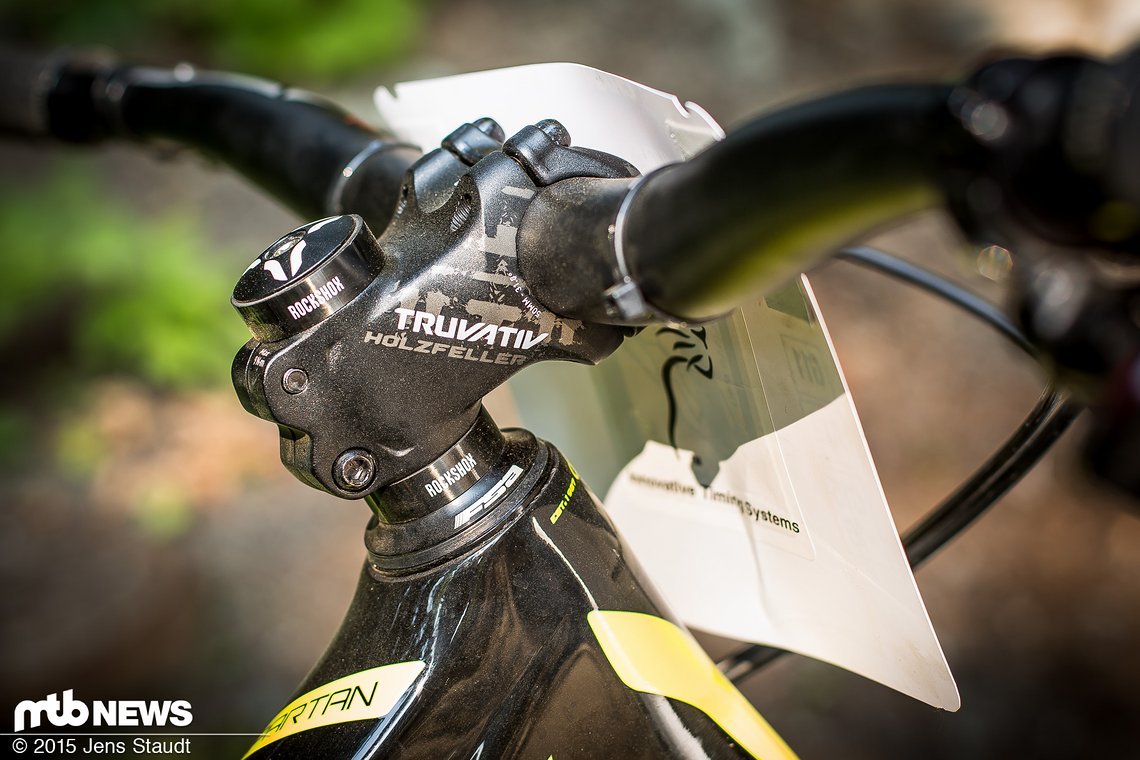 Beim A-Line Race setzte Stevie auf einen 60er Vorbau, ansonsten nutzt er 50 mm