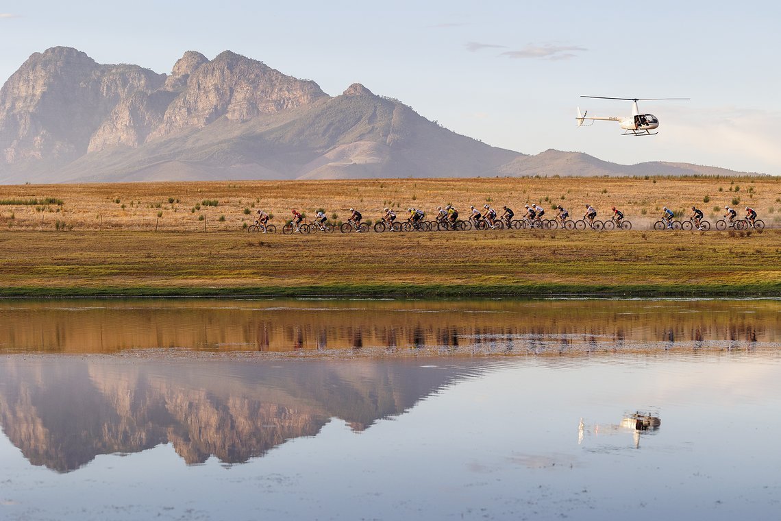 riders during Stage 4 of the 2025 Absa Cape Epic Mountain Bike stage race held at Fairview, Paarl, Cape Town, South Africa on the 20th March 2025. Photo by Sam Clark/Cape Epic
PLEASE ENSURE THE APPROPRIATE CREDIT IS GIVEN TO THE PHOTOGRAPHER AND ABSA