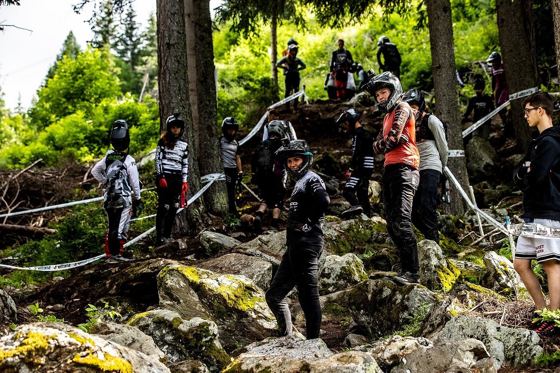 Dieser Rockgarden wurde über die Woche dreimal im Rennen gefahren – die Linien genau anzuschauen hat sich gelohnt.