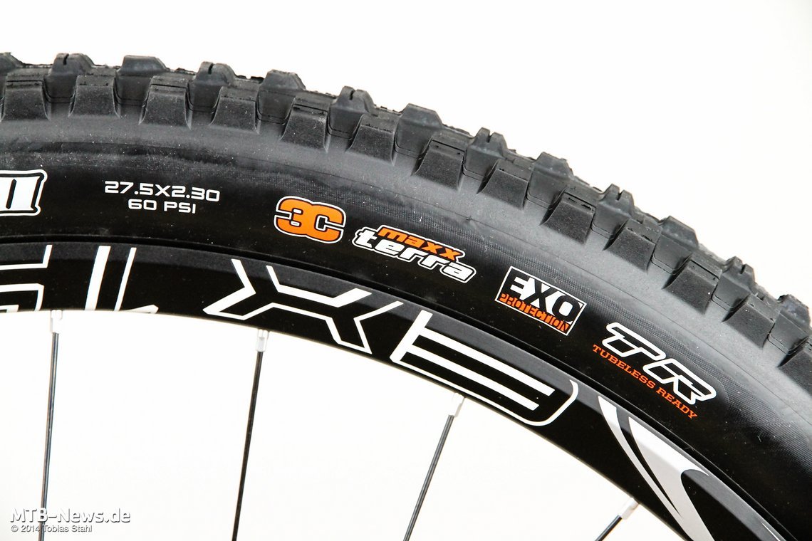 Bei der Gummimischung vertraut Maxxis im Enduro-Bereich auf die 3C MaxxTerra-Mischung