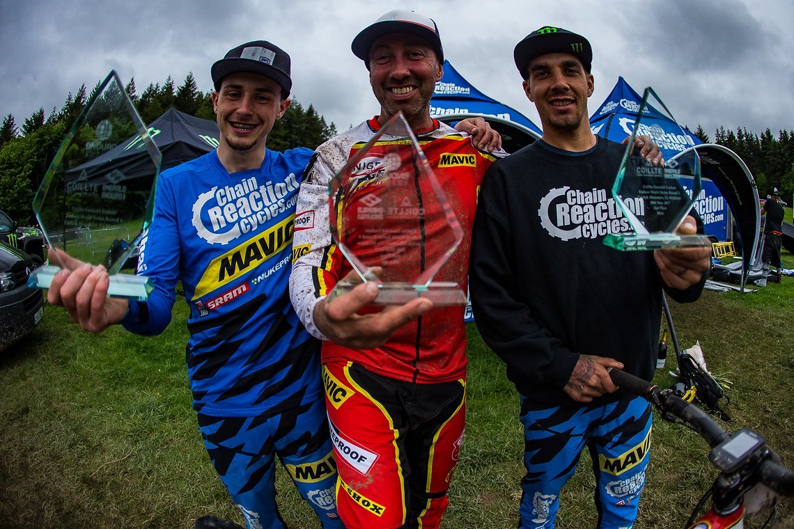 Podium- Sam Hill finishes 2nd overall (Pager also finished 2nd elliott won U21s