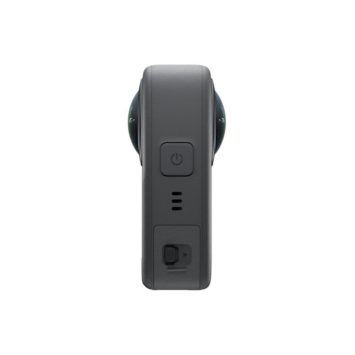 Das Gehäuse der Osmo 360 misst 61 × 36 × 81 mm und wiegt 183 g – damit eignet sich die Kamera ideal für den mobilen Einsatz bei Sport- und Outdoor-Aktivitäten.
