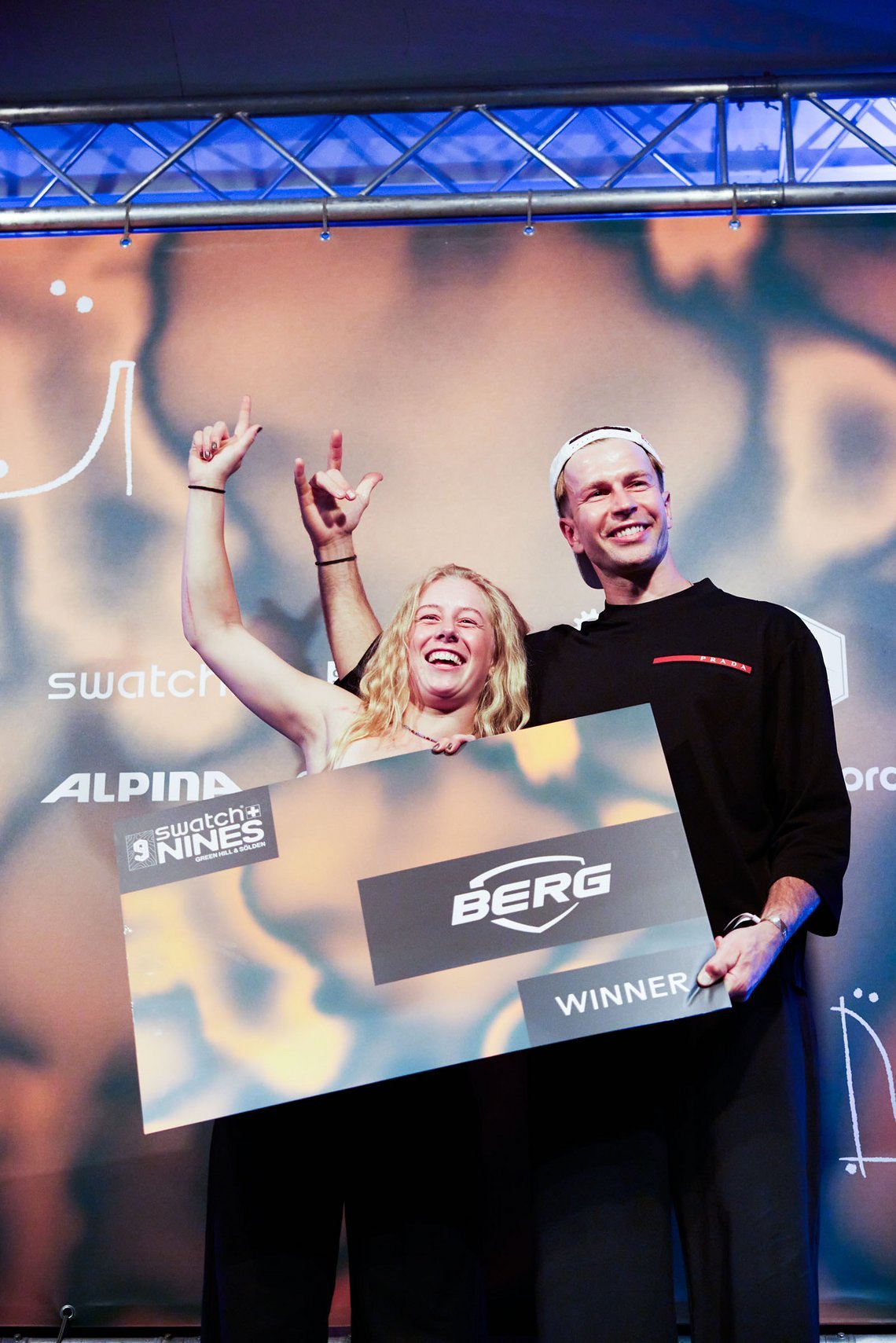 Alma Wiggberg und Dawid Godziek holten sich den Preis für  Preis für Best Trick: Slope Bike