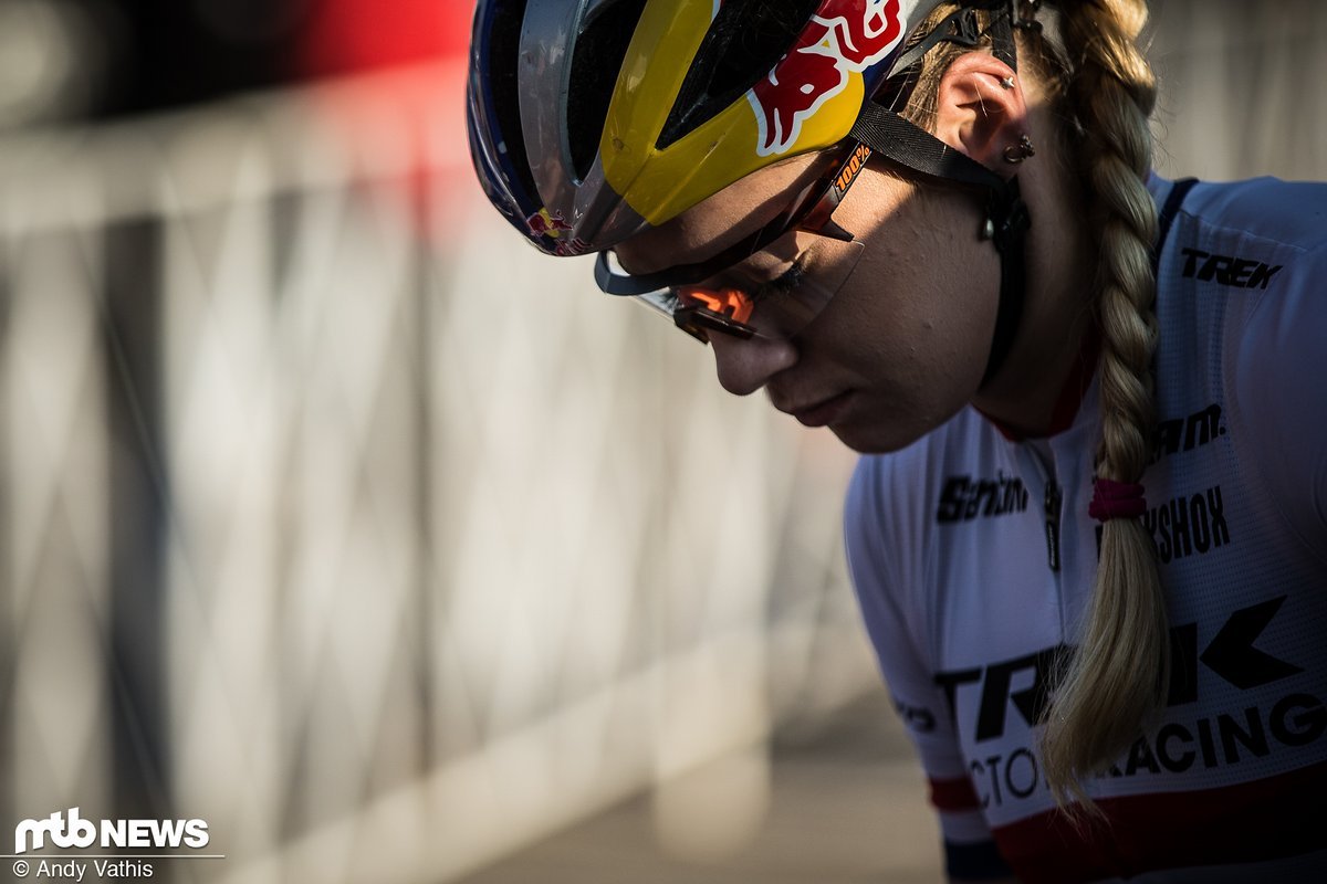 Die Britin Evie Richards schrammte bei der WM in Mont-Sainte-Anne als Viertplatzierte denkbar knapp am Podium vorbei Die Britin Evie Richards schrammte bei der WM in Mont-Sainte-Anne als Viertplatzierte denkbar knapp am Podium vorbei