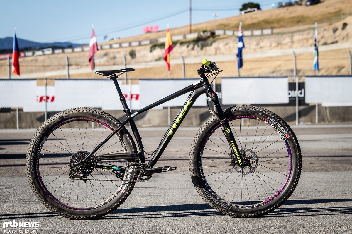 Wir haben das neue Trek Stache 9 mit 29+ Reifen auf dem Sea Otter Classic einem ersten Test unterzogen Wir haben das neue Trek Stache 9 mit 29+ Reifen auf dem Sea Otter Classic einem ersten Test unterzogen