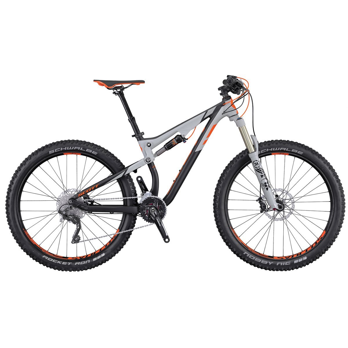Einstiegsmodell in die Genius-Reihe: das Scott Genius 720 Plus mit Aluminiumrahmen und Shimano 2-fach Antrieb Einstiegsmodell in die Genius-Reihe: das Scott Genius 720 Plus mit Aluminiumrahmen und Shimano 2-fach Antrieb