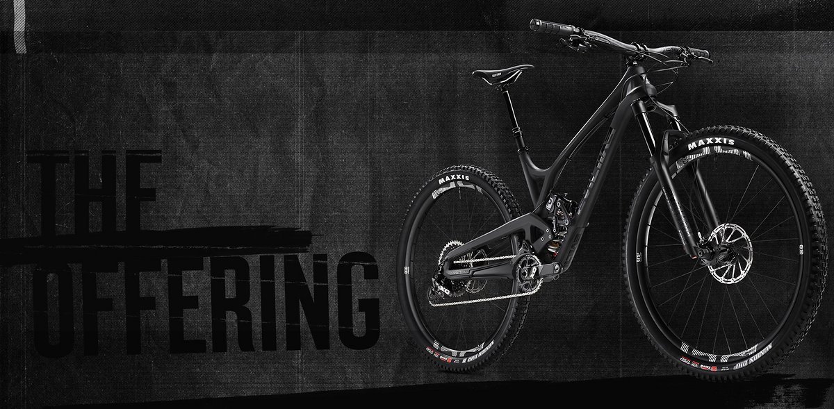 Mit dem The Offering präsentiert Evil einen brandneuen 29er mit 140 mm Federweg, DELTA-Hinterbausystem und modernisierter Geometrie Mit dem The Offering präsentiert Evil einen brandneuen 29er mit 140 mm Federweg, DELTA-Hinterbausystem und modernisierter Geometrie