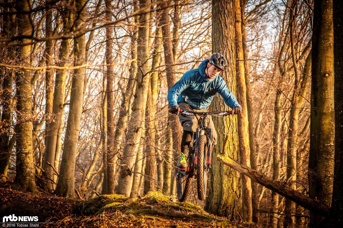 Das Ibis Mojo 3 bietet 130 mm Federweg am Heck und die Option, breite Plus-Reifen zu verbauen Das Ibis Mojo 3 bietet 130 mm Federweg am Heck und die Option, breite Plus-Reifen zu verbauen