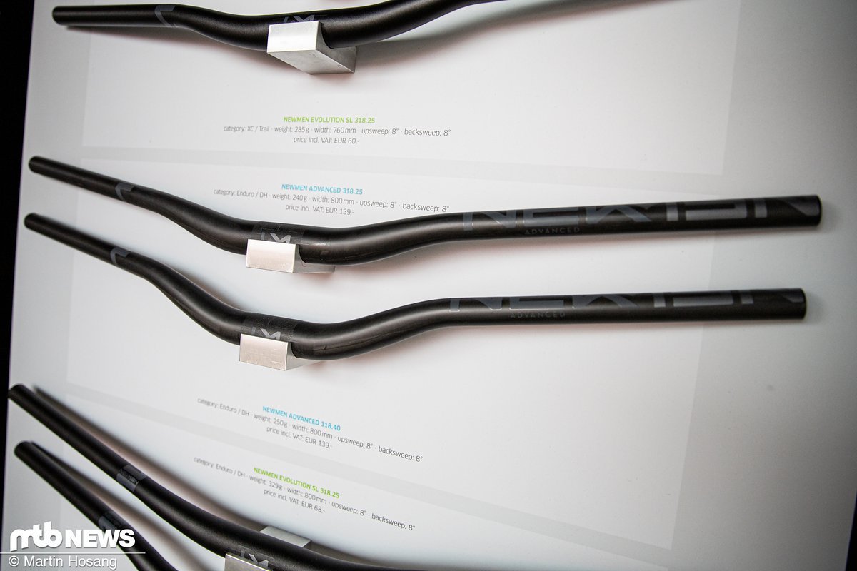 Die neue Newmen-Lenker kommen in unterschiedlichsten Spezifikationen Die neue Newmen-Lenker kommen in unterschiedlichsten Spezifikationen