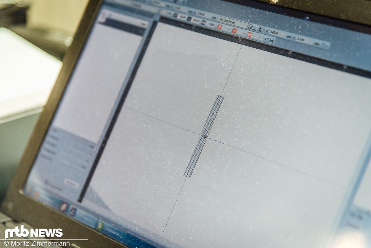 Für jedes zu lasernde Teil gibt es spezielle Vorlagen im Programm Für jedes zu lasernde Teil gibt es spezielle Vorlagen im Programm
