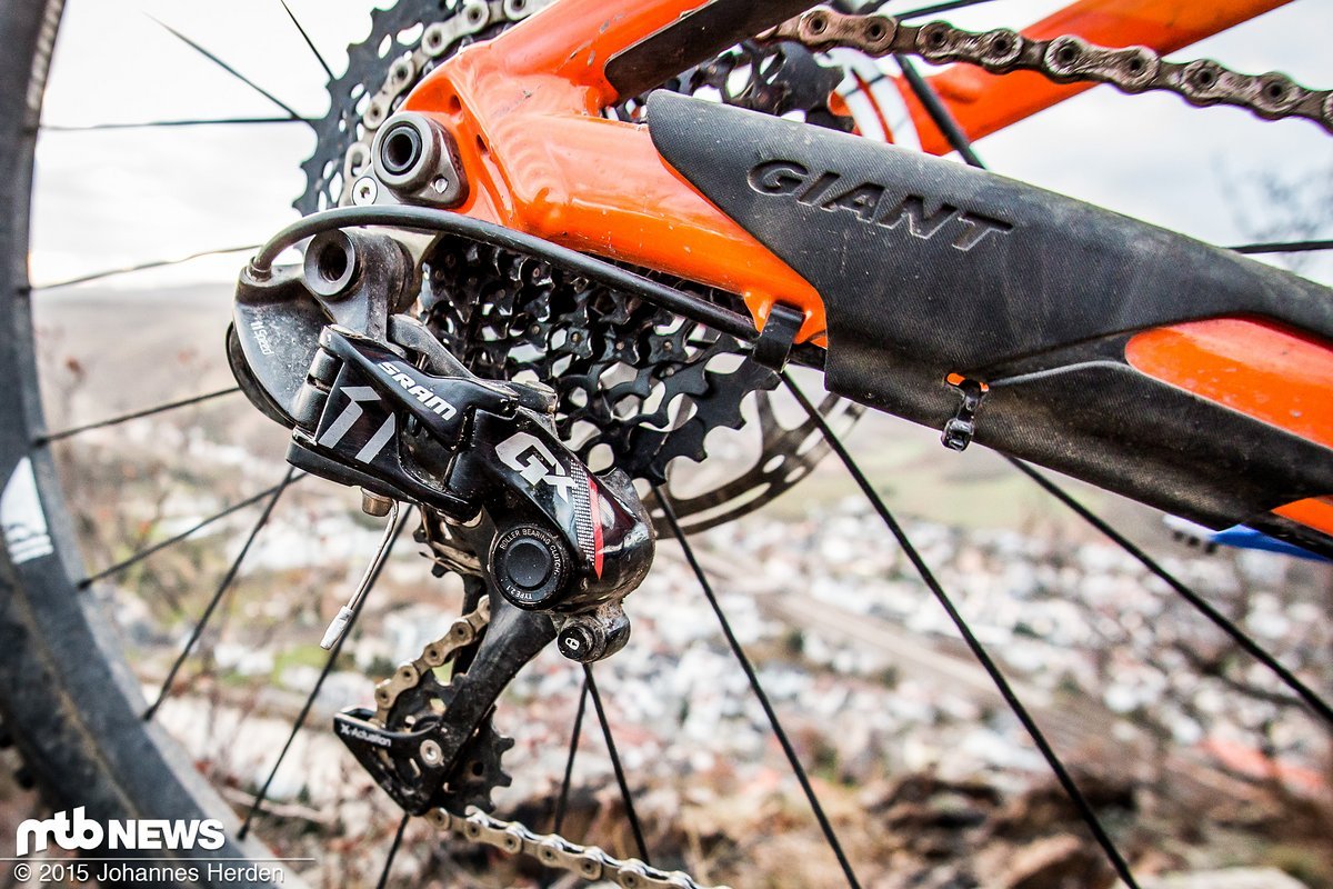 Auch nach dem Test zeigt sich die SRAM GX weitestgehend unbeeindruckt Auch nach dem Test zeigt sich die SRAM GX weitestgehend unbeeindruckt