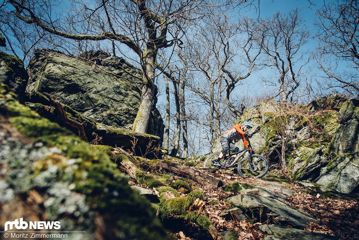 Auf flowigen Trails ist das Range teilweise etwas gelangweilt Auf flowigen Trails ist das Range teilweise etwas gelangweilt