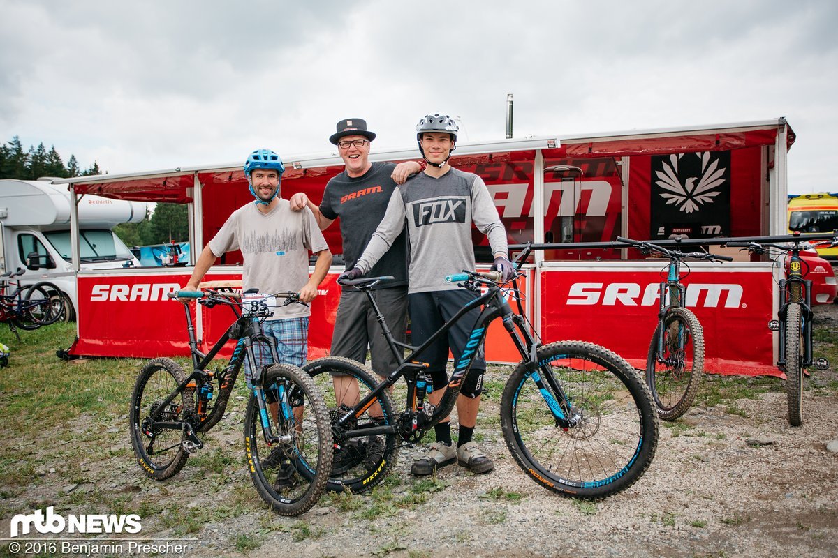 Martin und Erik mit neuer SRAM Eagle bereit für den Renneinsatz Martin und Erik mit neuer SRAM Eagle bereit für den Renneinsatz