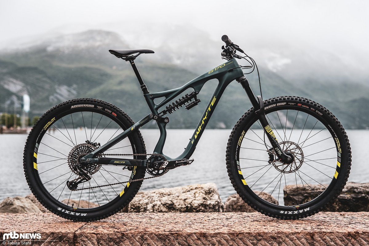 Das Whyte G-170C Works soll ein abfahrtsorientiertes Enduro sein, das sich bei höchsten Geschwindigkeiten wohl fühlt Das Whyte G-170C Works soll ein abfahrtsorientiertes Enduro sein, das sich bei höchsten Geschwindigkeiten wohl fühlt