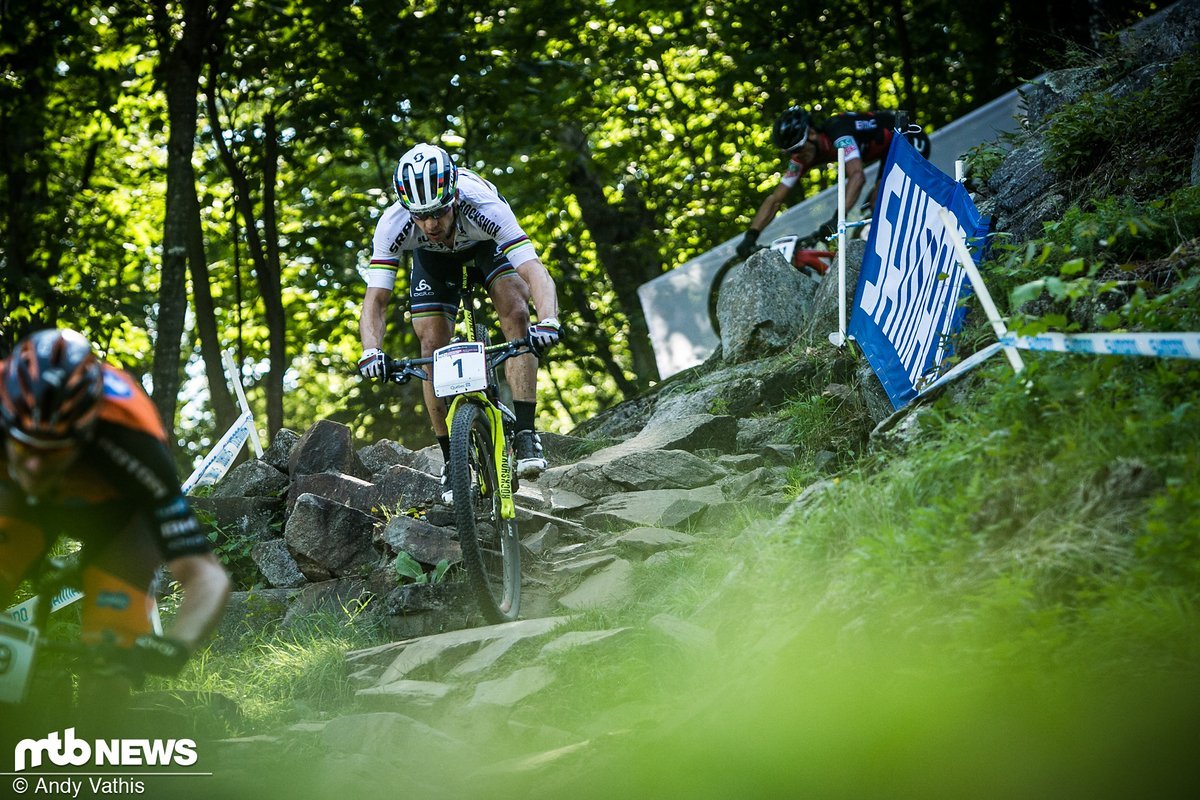 Für Nino Schurter lief das Rennen in Mont-Sainte-Anne nicht wie erhofft Für Nino Schurter lief das Rennen in Mont-Sainte-Anne nicht wie erhofft