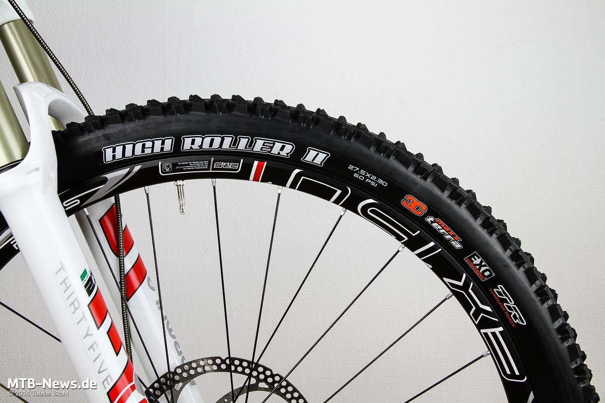 Heute im Test: Der Maxxis High Roller II TR EXO in 27,5 x 2,30" Heute im Test: Der Maxxis High Roller II TR EXO in 27,5 x 2,30"