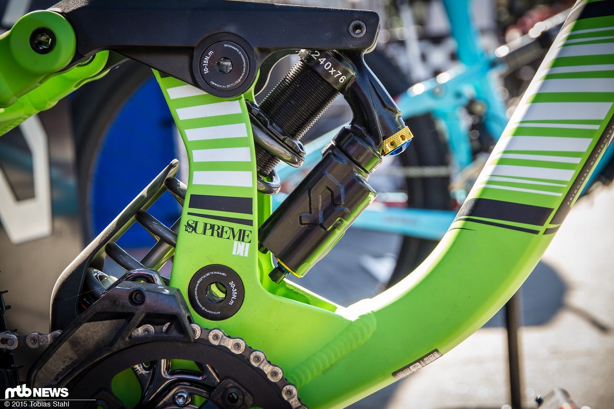 Der Downhill-Prototyp hat die beiden IFPs nebeneinander angeordnet Der Downhill-Prototyp hat die beiden IFPs nebeneinander angeordnet