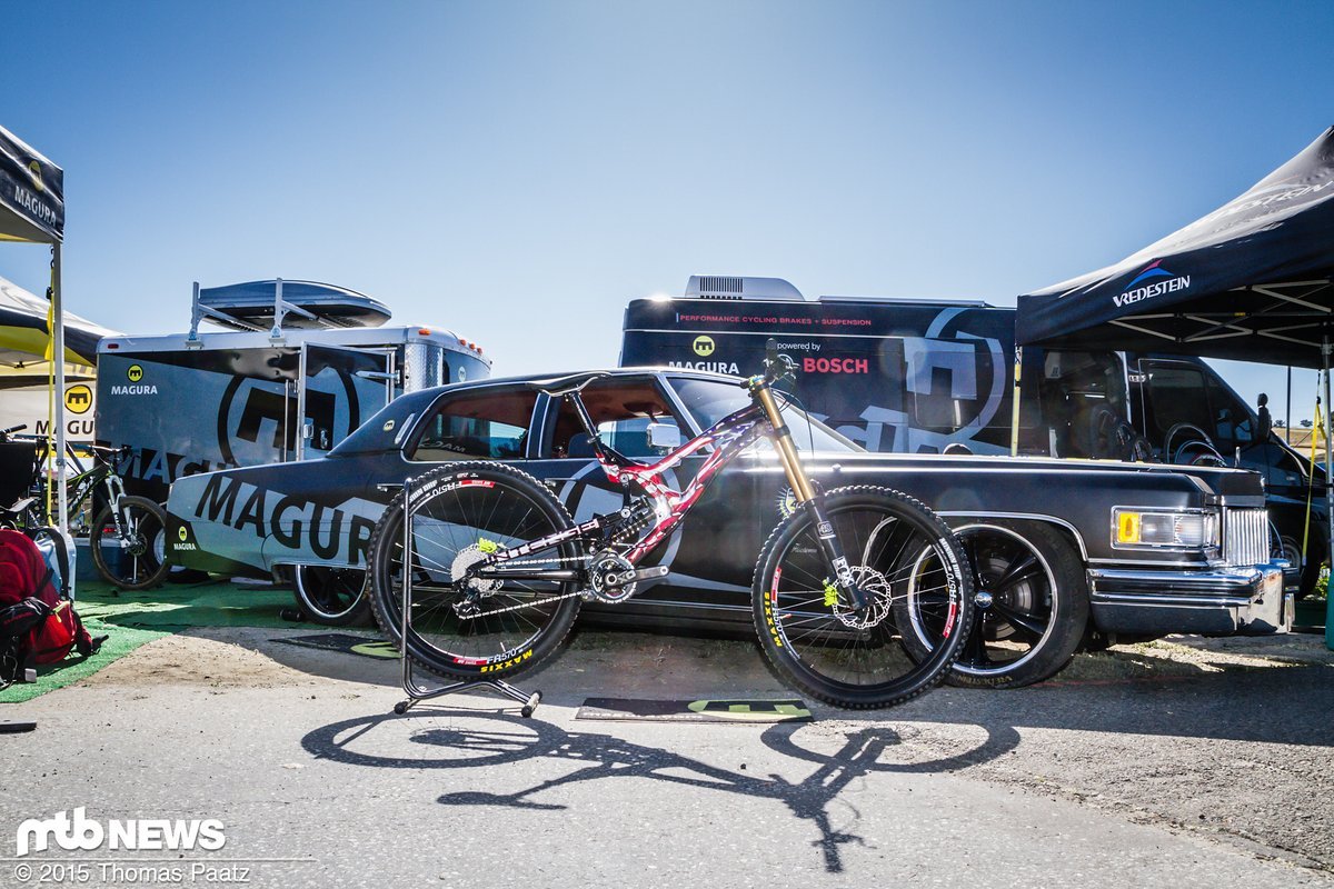 Der Stand von Magura auf dem Sea Otter Classic Der Stand von Magura auf dem Sea Otter Classic