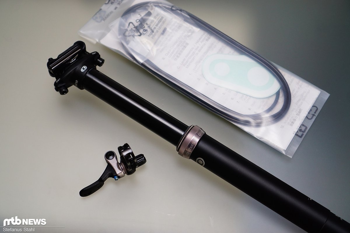 Die Crankbrothers Highline Variostütze ist mit 125 oder 160 mm Verstellweg verfügbar Die Crankbrothers Highline Variostütze ist mit 125 oder 160 mm Verstellweg verfügbar