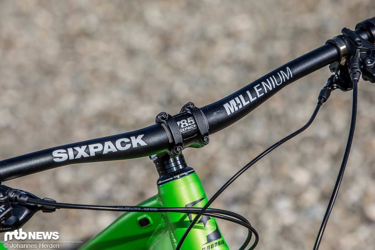 Der Sixpack Millenium-Lenker mit einer Breite von 785 mm überzeugt Der Sixpack Millenium-Lenker mit einer Breite von 785 mm überzeugt