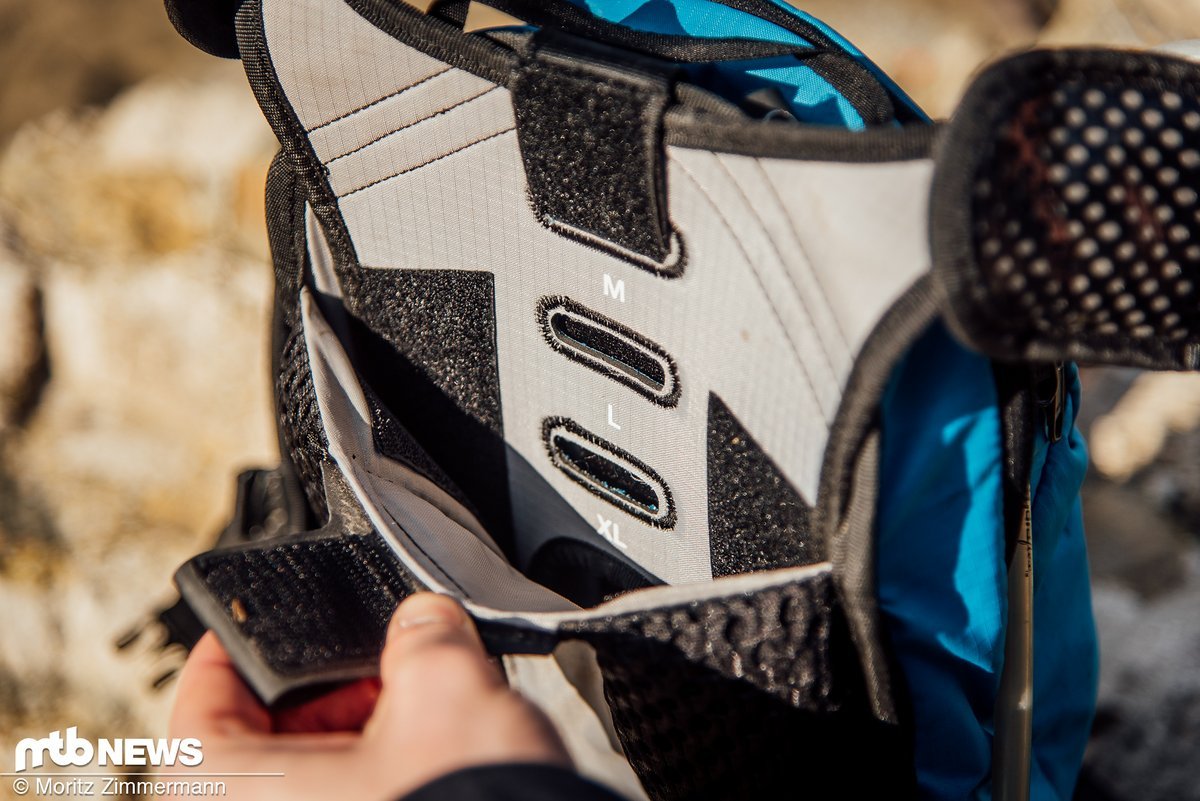 Die Rückenlänge des Ergon BE3 Enduro lässt sich in vier Stufen anpassen Die Rückenlänge des Ergon BE3 Enduro lässt sich in vier Stufen anpassen