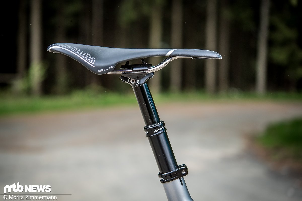 Die Bikeyoke Revive-Sattelstütze mit 160 mm Hub hinterlässt einen sehr positiven Eindruck Die Bikeyoke Revive-Sattelstütze mit 160 mm Hub hinterlässt einen sehr positiven Eindruck