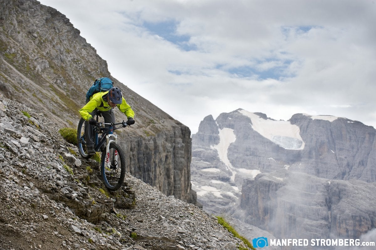 Fahrtechnische Schwierigkeiten sind auf der Vidi-Ferrata selten. Übers Ziel hinaus schießen darf man hier aber nie... Fahrtechnische Schwierigkeiten sind auf der Vidi-Ferrata selten. Übers Ziel hinaus schießen darf man hier aber nie...
