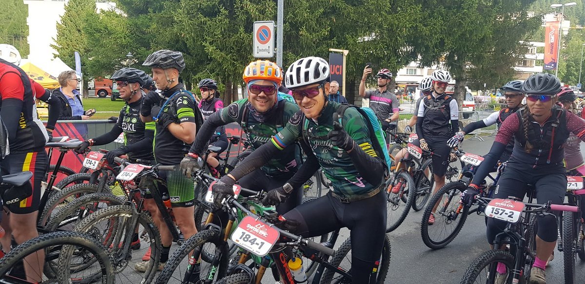 Gut gelaunt vor dem Start Gut gelaunt vor dem Start