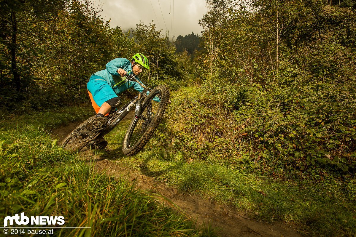 Macht richtig Laune auf gebauten Trails. Macht richtig Laune auf gebauten Trails.